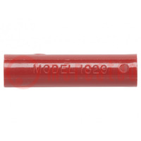 Adaptateur; rouge; 5kVDC; 15A; max.55°C; banane 4mm socle