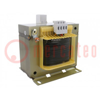 Transformer: mains; 800VA; 230VAC; 24V; Leads: terminal block; IP00