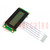 Pantalla: LCD; alfanumérico; FSTN Positive; 16x2; 53x20x7,5mm; LED