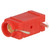 Contact; banaanstekker 4mm; 10A; 250VDC; rood; verzilverd; PCB