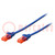 Patch cord; U/UTP; 5e; linka; CCA; PVC; niebieski; 25m; 26AWG