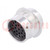Connector: wire-wire; HD30; female; plug; for cable; PIN: 23