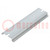 DIN rail; steel; zinc; L: 110mm; W: 35mm
