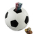HMF 4790-01 Spardose Fußball Lederoptik, 15 cm, Sparschwein, Weiß