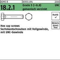 Sechskantschraube R 83933 UNC VG 3/8x3/4