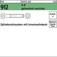 Zylinderschraube DIN 912 Innen-6kt M16x3