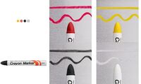 SAKURA Kreidemarker Crayon Marker, 15 mm, gelb (8012229)