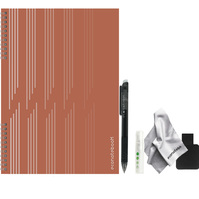 Cahier A4 couleur argile collection bureau avec ses accessoires inclus (porte stylo, stylo, lingette, spray)