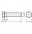 DIN 933 Sechskantschraube mit Gewinde bis Kopf M 36 x 160 8.8 blank