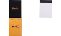 RHODIA Notizblock No. 13, DIN A6, kariert, schwarz (8017024)