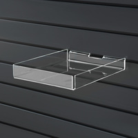 FlexiSlot® półka do zawieszenia/ Półka na towary / Półka do systemu ścian panelowych | 200 mm