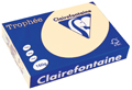 Clairefontaine Trophée Pastel, gekleurd papier, A4, 160 g, 250 vel, crème