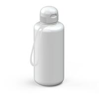 Artikelbild Trinkflasche "Sports", 1,0 l , inkl. Strap, weiß/transparent