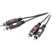 CÂBLE AUDIO SPEAKA 2X RCA 2,5 M SPEAKA PROFESSIONAL SP-7869768 [2X CINCH-RCA MÂLE - 2X CINCH-RCA MÂLE] 2.50 M NOIR