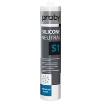 MASTIC SILICONE POUR JOINT S1 280ML BLANC PROBY 12002449