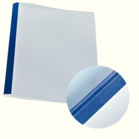 Thermobindemappe Leinenoptik, A4, Rückenbreite 1,5 mm, 100 Stück, blau