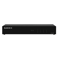 Black Box KVS4-1004D switch per keyboard-video-mouse (kvm) Nero