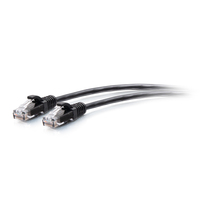 C2G Câble de raccordement Ethernet fin Cat6a non blindé (UTP) avec protection anti-accrochage de 4,6 m - Noir