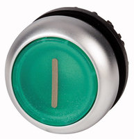 Eaton M22-DL-G-X1 interruttore elettrico Pushbutton switch Nero, Verde, Metallico