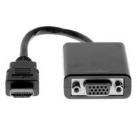 Rocstor Y10C120-B1 video cable adapter 0.15 m VGA (D-Sub) HDMI Type A (Standard) Black