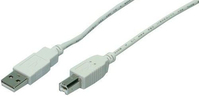 LogiLink 1.8m USB 2.0 USB Kabel 1,8 m USB A USB B 0,48 Gbit/s Grau