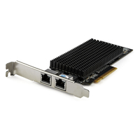 StarTech.com Scheda adattatore di rete PCIe 10G a doppia porta - Tehuti TN4010 10GBASE-T e NBASE-T Adattatore di interfaccia di rete PCI Express 10/5 / 2.5 / 1GbE Scheda LAN NIC...