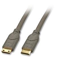 Lindy 2m HDMI CAT2 HDMI-Kabel HDMI Type C (Mini) Schwarz