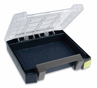 Cimco 434385 tool storage case Black, Transparent, White Polycarbonate (PC)