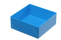 hünersdorff 622300 caja de almacenaje Plaza Poliestireno (PS) Azul