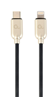 Gembird CC-USB2PD18-CM8PM-1M cable de conector Lightning Negro