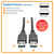 Tripp Lite U320-003-BK Cable USB 3.0 SuperSpeed A/A (M/M), Negro, 0.91 m [3 pies]