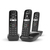 Gigaset AS690 Trio Téléphone analog/dect Noir