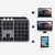 Logitech MX Keys f/ Mac Tastatur RF Wireless + Bluetooth QWERTZ Schweiz Grau