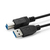 Microconnect USB3.0AB05B USB Kabel 0,5 m USB 3.2 Gen 1 (3.1 Gen 1) USB A USB B Schwarz