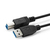 Microconnect USB3.0AB05B USB kábel 0,5 M USB 3.2 Gen 1 (3.1 Gen 1) USB A USB B Fekete