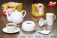 Teekanne und Stövchen Bianco - Teewärmer: Detailansicht 1