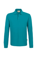 HAKRO Longsleeve-Poloshirt Mikralinar® XL - smaragd | XL: Detailansicht 1