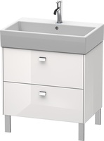 Duravit Waschtischunterbau BRIOSO Griffe chr 570x684x459mm we hgl BR443401022