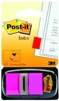 Zakładki indeksujące POST-IT® (680-21), PP, 25x43mm, 50 kart., jaskraworóżowe
