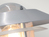 LED Moderne Außen Wandlaterne aus Edelstahl, Silber Höhe 24cm
