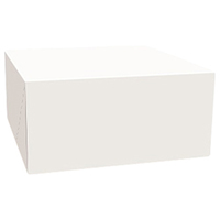 Tortenkarton 320 x 320 x 115 mm Weiß (60 Stück) weiß lackiert Dessin 125 weiß mit Dekor, 60 Stück
