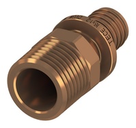TECEflex Übergangsnippel ohne Druckhülse 32 mm x 11/4" AG,Rotguss/Siliziumbron