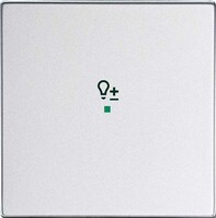 Wippe 1-f Symbol Dimmer alusilber 6234-10-83
