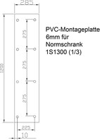 1/3-Montageplatte für 1S1300 1M1-3-1300