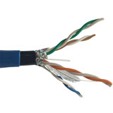 Molex Cable para soterrar sólido Cat 6A U / FTP, Nylon / PE, CPR euroclass Fca 0.56mm, 305 metros