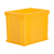 30L Euro Stacking Container - Solid Sides & Base - 400 x 300 x 325mm - Yellow