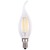 Lampadina LED a filamento fiamma 6W attacco E14 806 lumen luce fredda MKC 6000K - 499048562