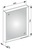 KEUCO 33298292000 Keuco Lichtspiegel X-LINE Spiegelheizung 650x700x105mm Inox A