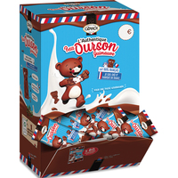 CEMOI Boîte de 80 Petits Oursons guimauve enrobée de chocolat au lait emballés individuellement