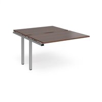 Adapt sliding top add on units 1200mm x 1600mm - silver frame and walnut top